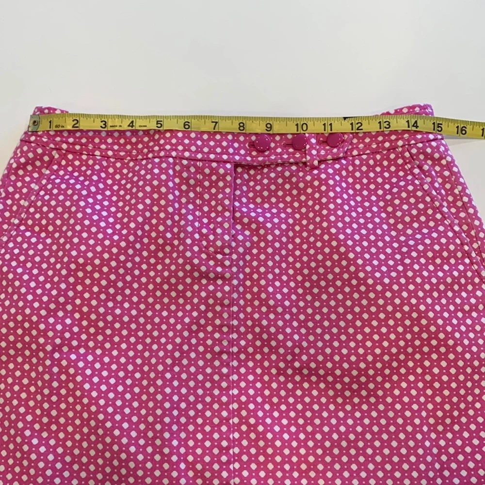 J.Crew Stretch Pink & White Mini Skirt, 4 - Picture 4 of 15